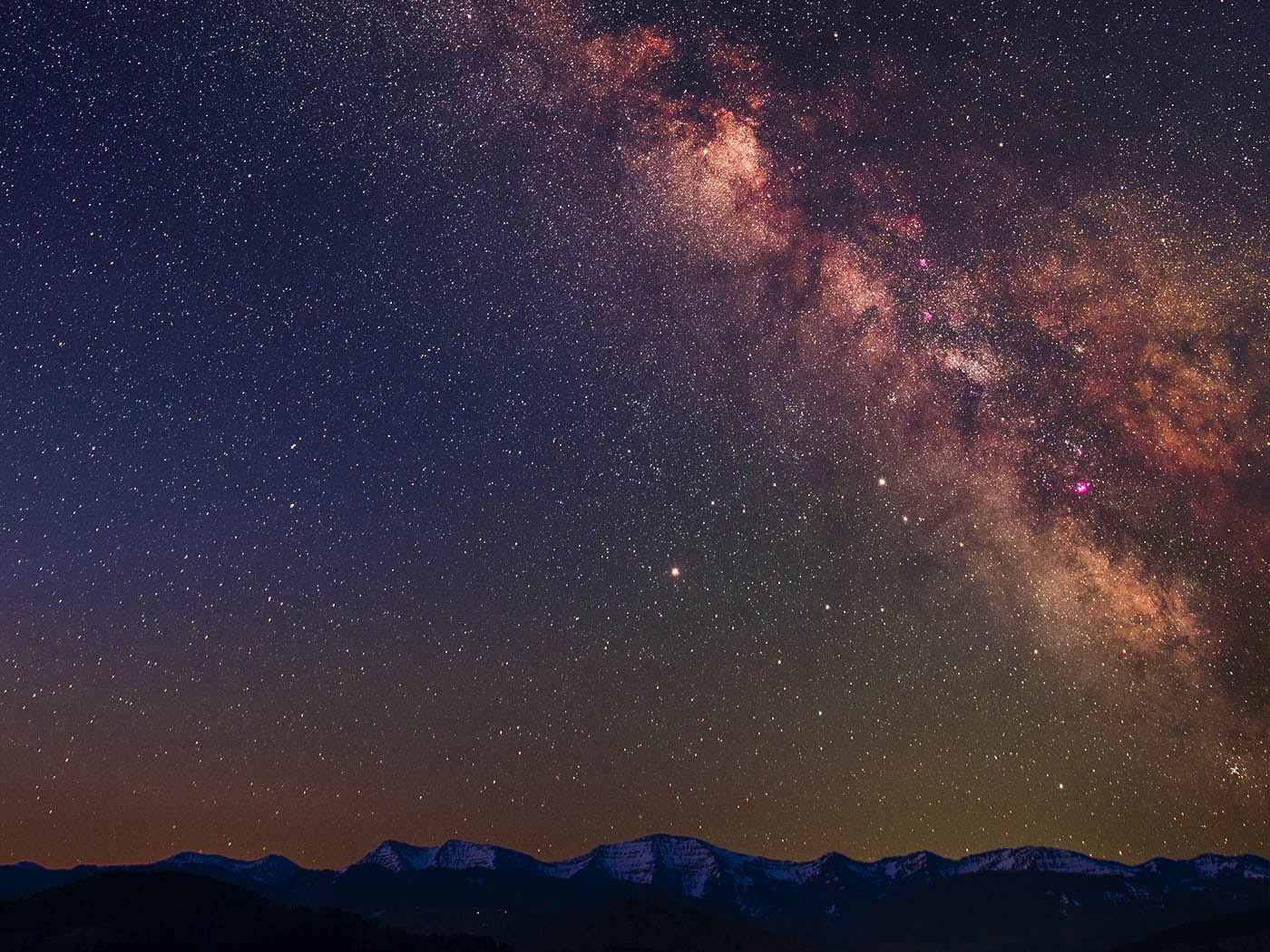 Nachthimmel über dem Allgäu